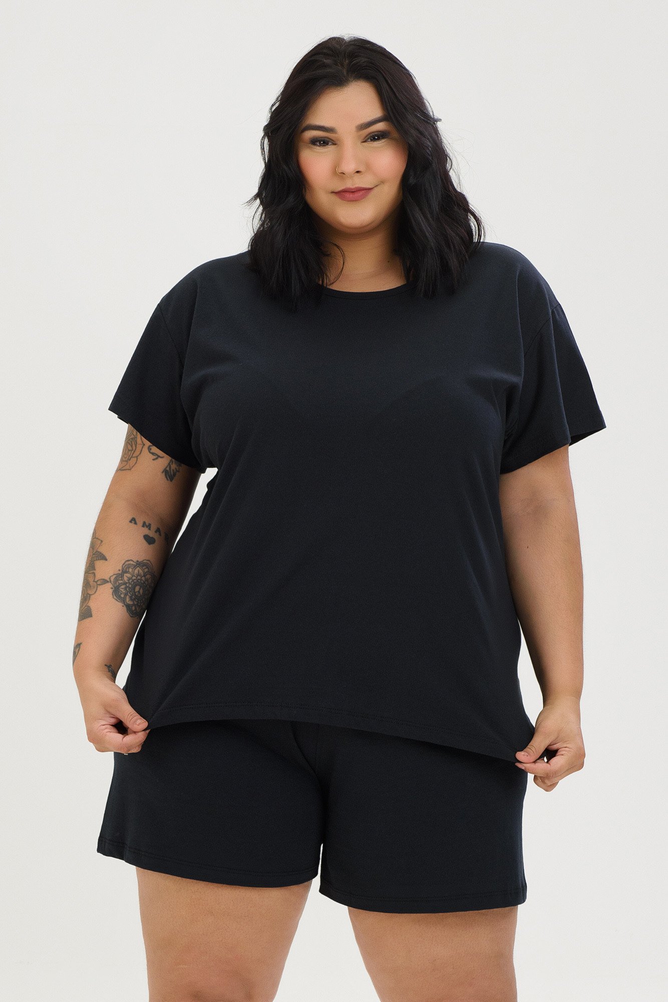 Pijama Verão Feminino Extra Plus Size De Algodão G7 ao G10